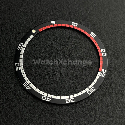 Black 38mm Flat Aluminium Bezel Insert For Diver Watch Seiko Mod SKX SRPD