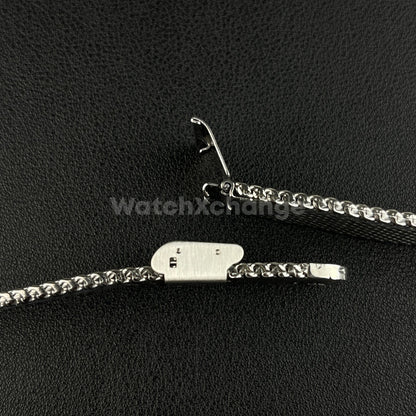 Silver Milanese Mesh Watch Strap Band Stainless Metal Quick Release 18mm - 24mm