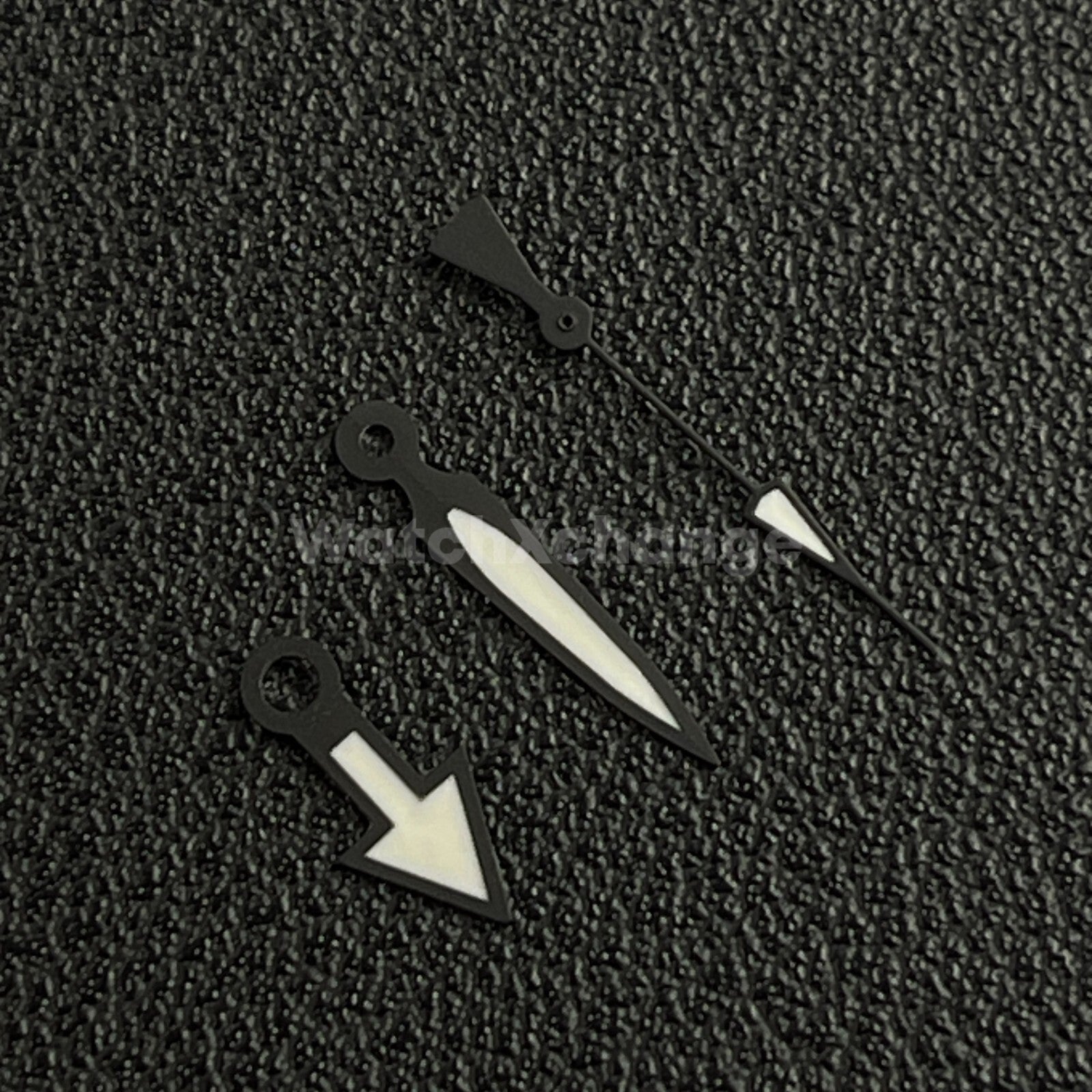 Black & White Watch Hands For SEIKO NH35 NH36 Movements Pilot Arrow Triangle