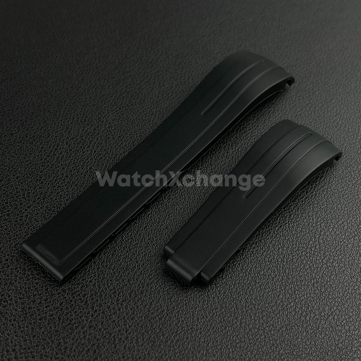 Black 20mm Replacement Submariner GMT Silicone Rubber Watch Strap Band For Rolex