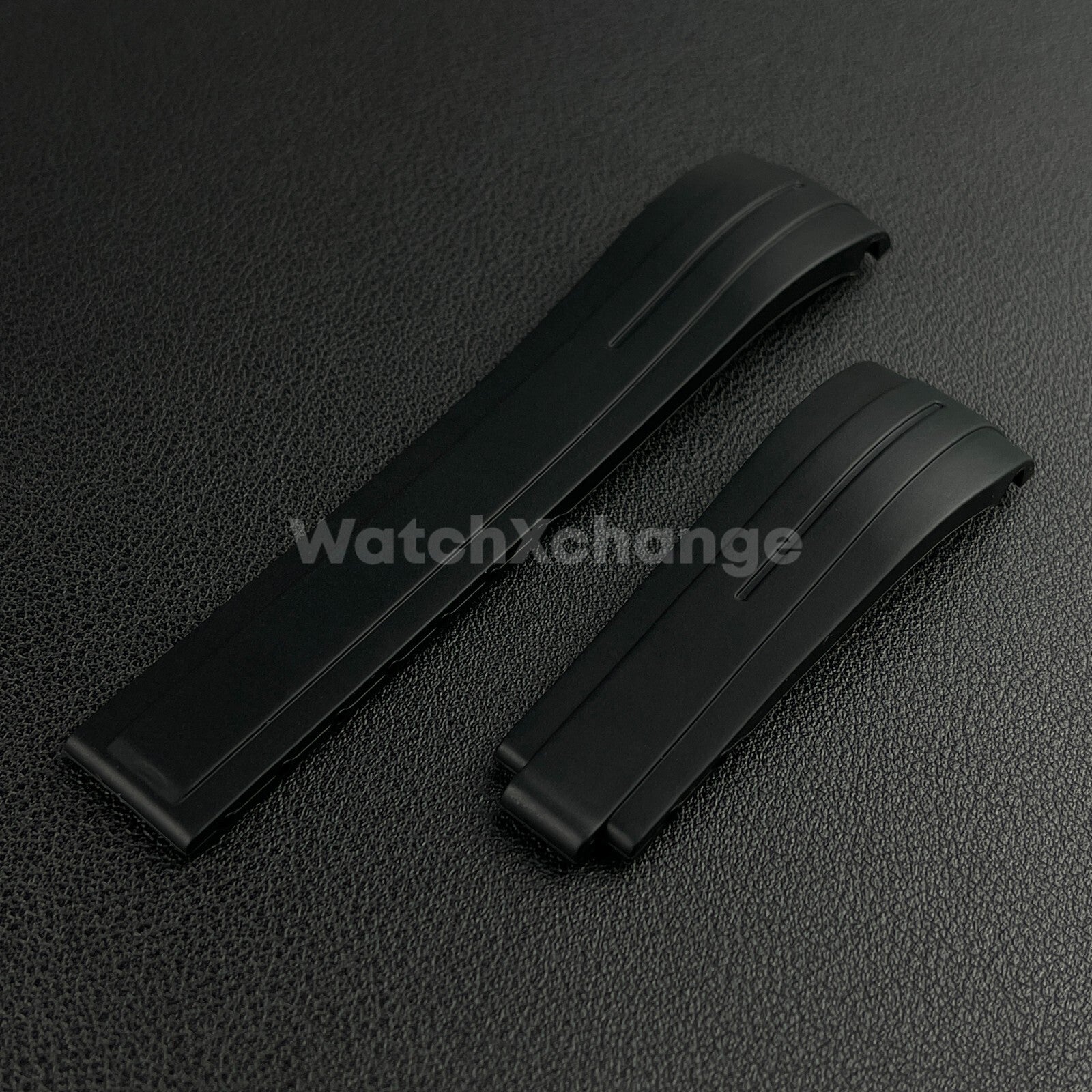Black 20mm Replacement Submariner GMT Silicone Rubber Watch Strap Band For Rolex