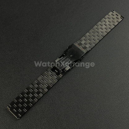 Black Stainless Steel Super Engineer Watch Band Bracelet For Seiko 18mm - 24mm