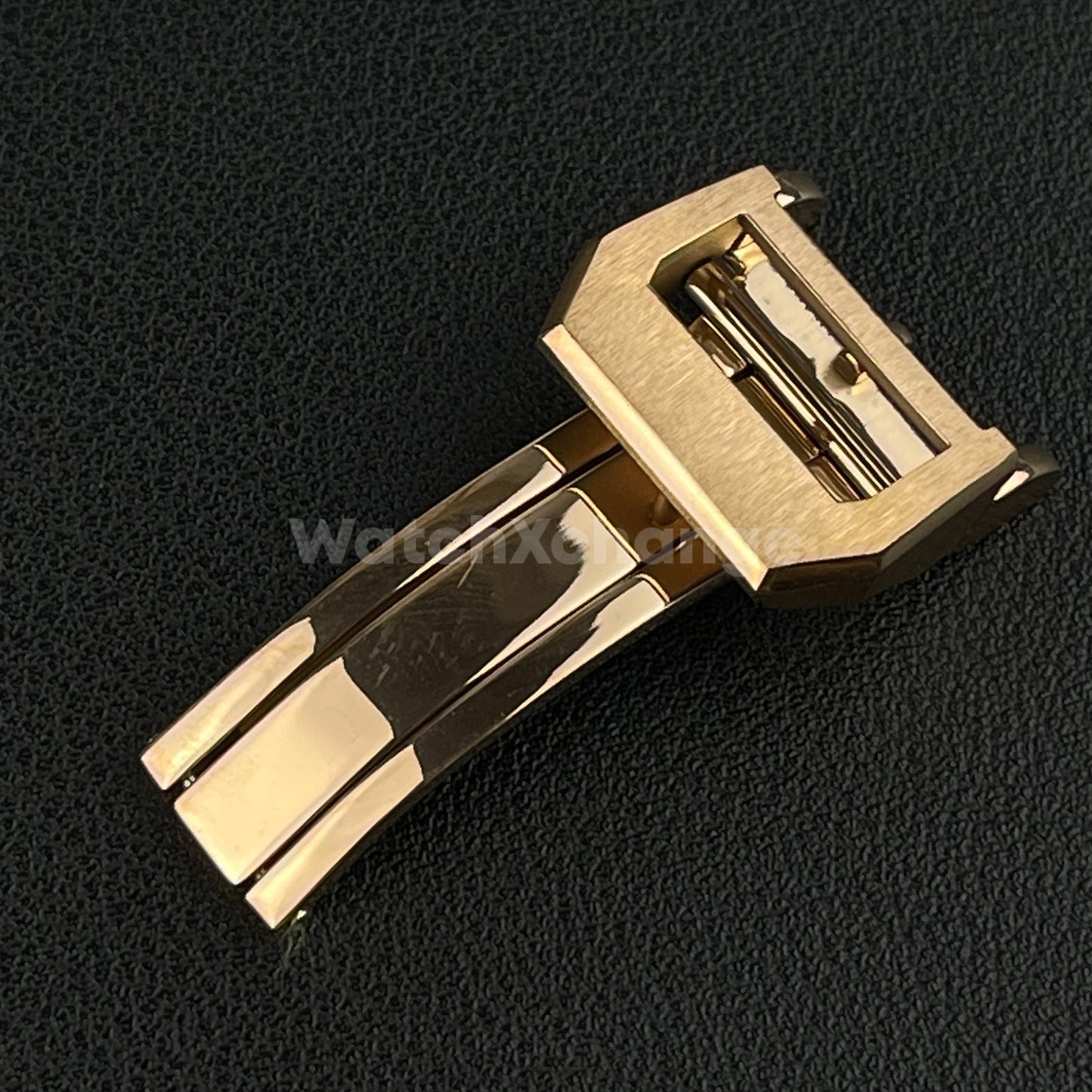18mm Rose Gold Folding Deployment Buckle Clasp For IWC PILOT AQUATIMER