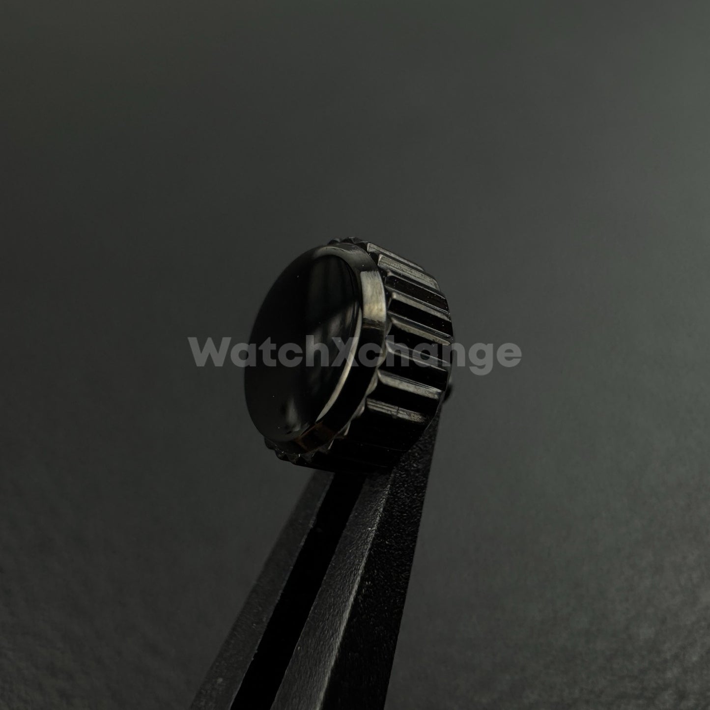 Black Long Tube Replacement Watch Crown 2mm 2.5mm Hole Diameter 3mm - 8mm Head