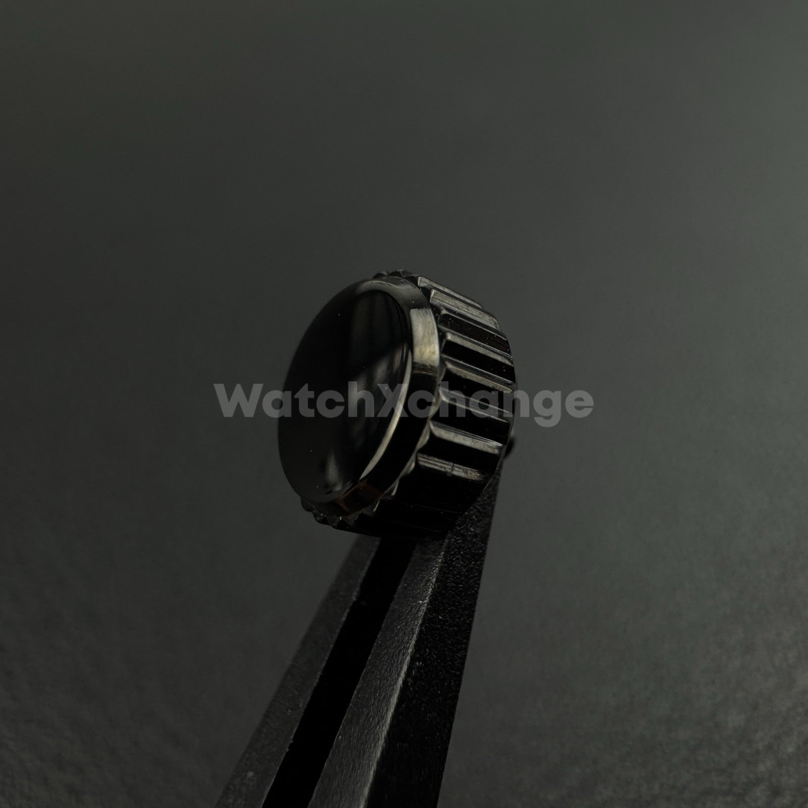 Black Long Tube Replacement Watch Crown 2mm 2.5mm Hole Diameter 3mm - 8mm Head