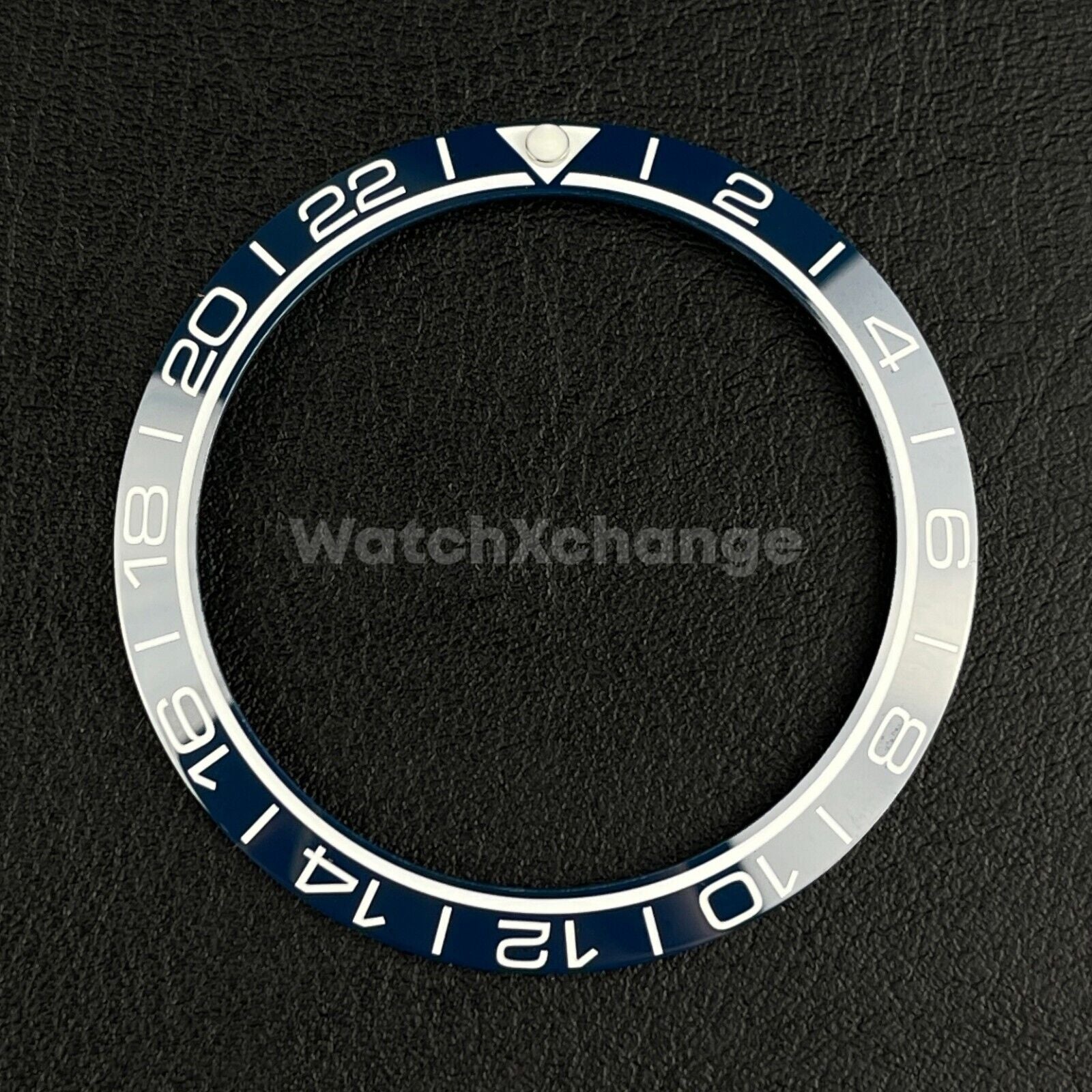 Blue Ceramic Bezel Insert 38mm GMT For Rolex Seiko SKX007 SKX009 SRPD Sloped