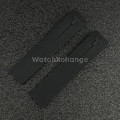 For T-TOUCH Watch TISSOT 20mm / 21mm Rubber Z353 Strap Band Clasp Buckle Black