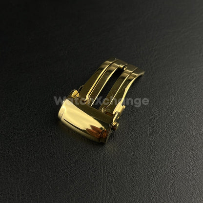 18mm Gold Folding Deployment Clasp Buckle For Maurice Lacroix Watches