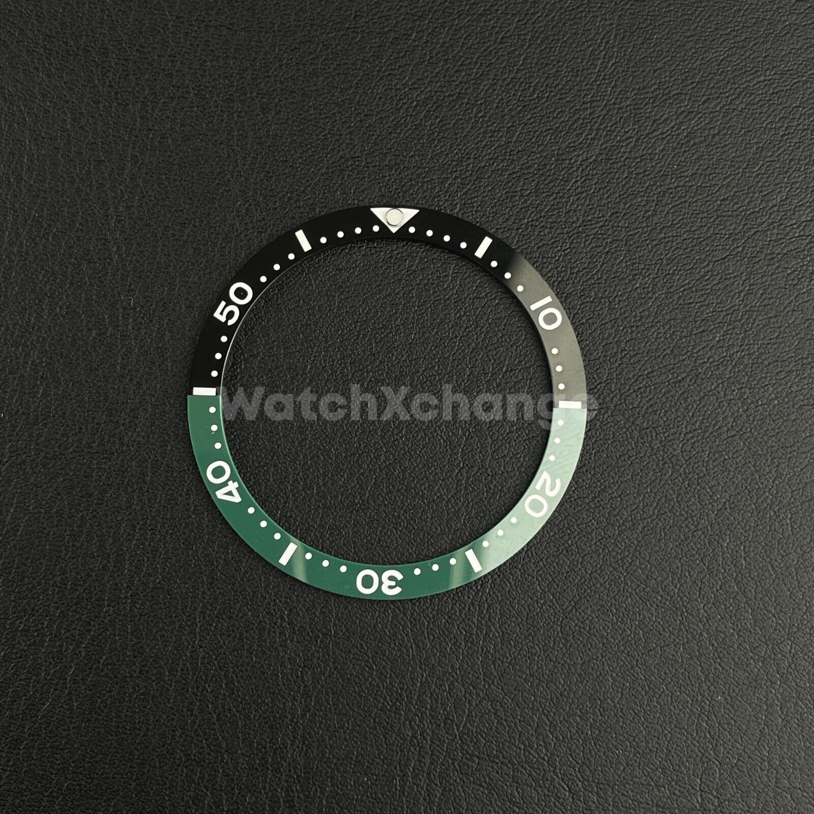 Green & Black 38mm Flat Ceramic Bezel Insert For Divers Watch Seiko Mod SKX SRPD