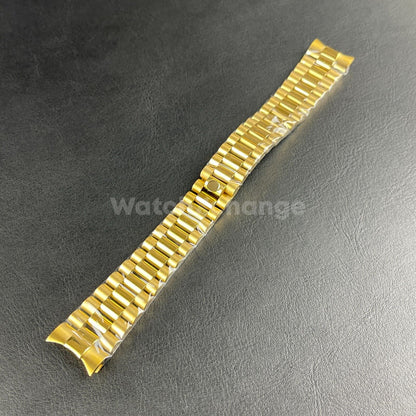 Gold Premium Stainless Steel Watch Bracelet Strap Band Fit Rolex Datejust 20mm