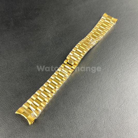 Gold Premium Stainless Steel Watch Bracelet Strap Band Fit Rolex Datejust 20mm