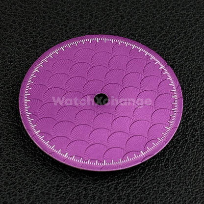 28.5mm Purple Shell Texture Watch Dial Face for SEIKO NH35 NH36 Movements