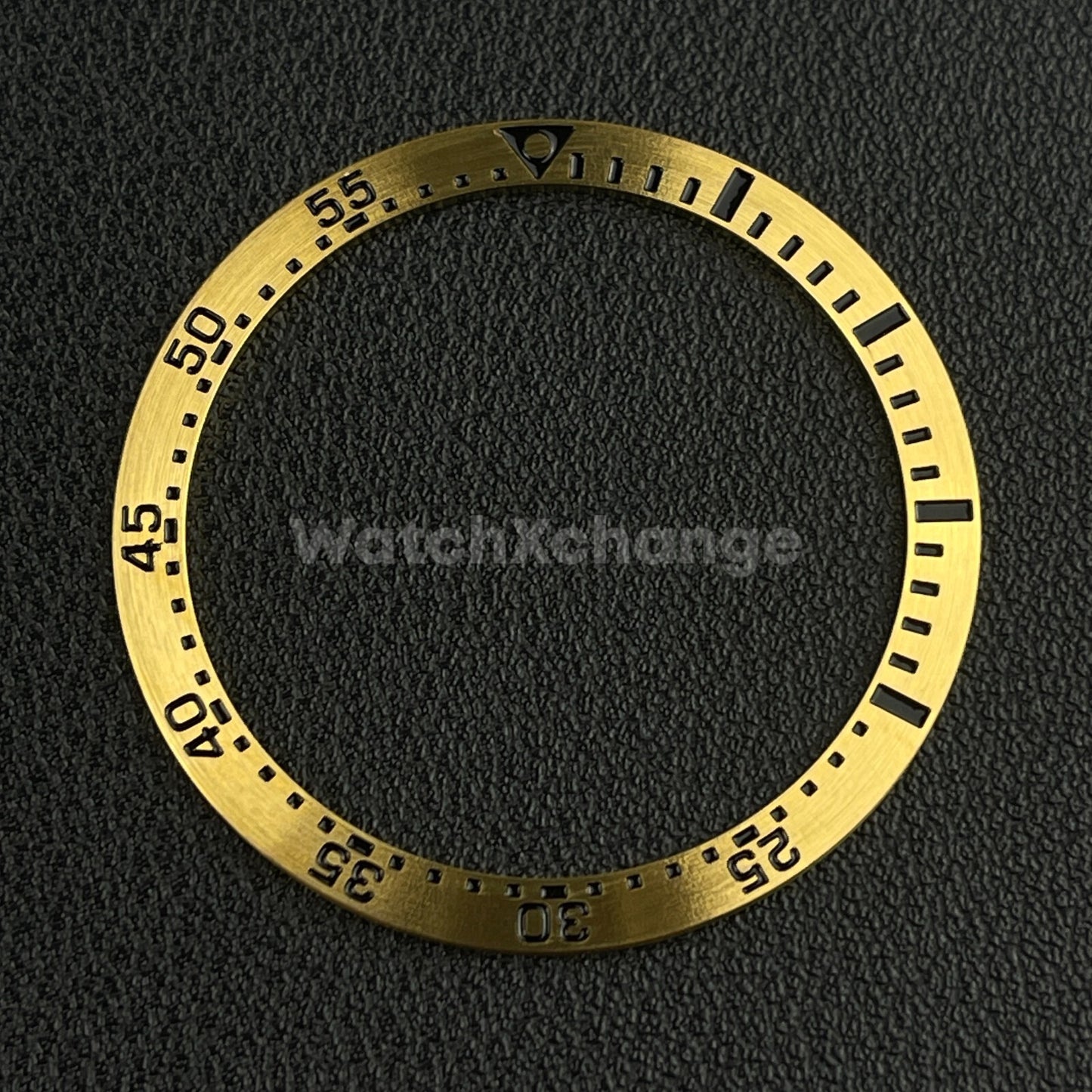 Gold & Black 38mm Flat Aluminium Bezel Insert Diver Watch Seiko Mod SKX SRPD