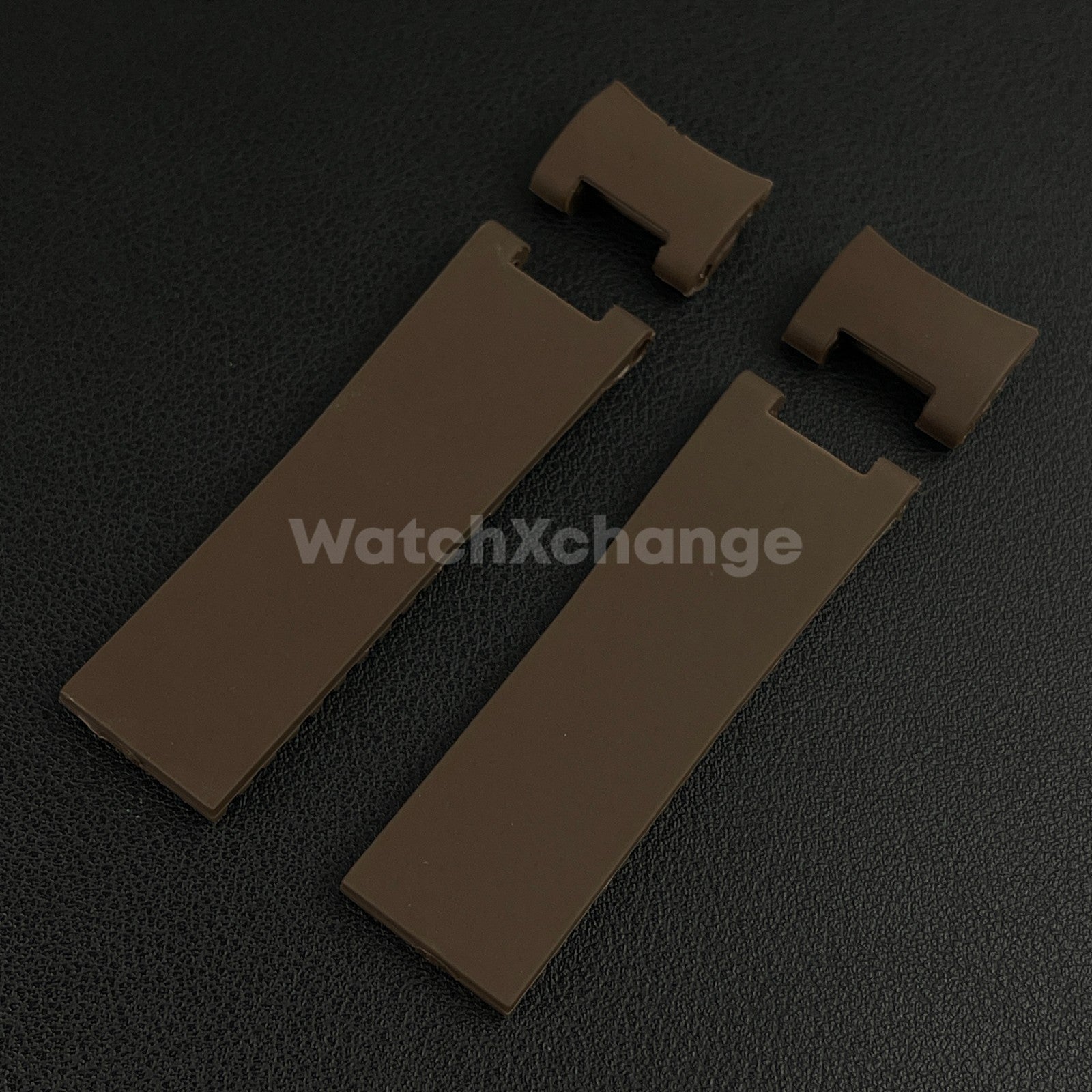 22mm Brown Silicone/Rubber Band Strap For Ulysse Nardin 263 DIVER Watch