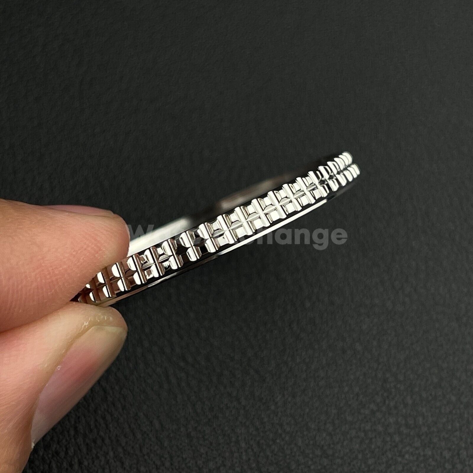 Silver Double Stacked Edge Watch Bezels for Seiko SKX007 SRPD Mod Include Gasket