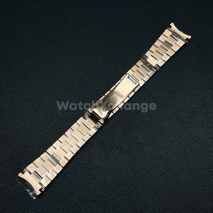 Rose Gold Premium Stainless Steel Watch Bracelet Strap Band Rolex Datejust 20mm