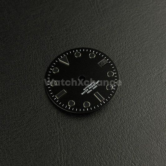 28.5mm Black Watch Dial for SEIKO NH35 Watch Movement Parts