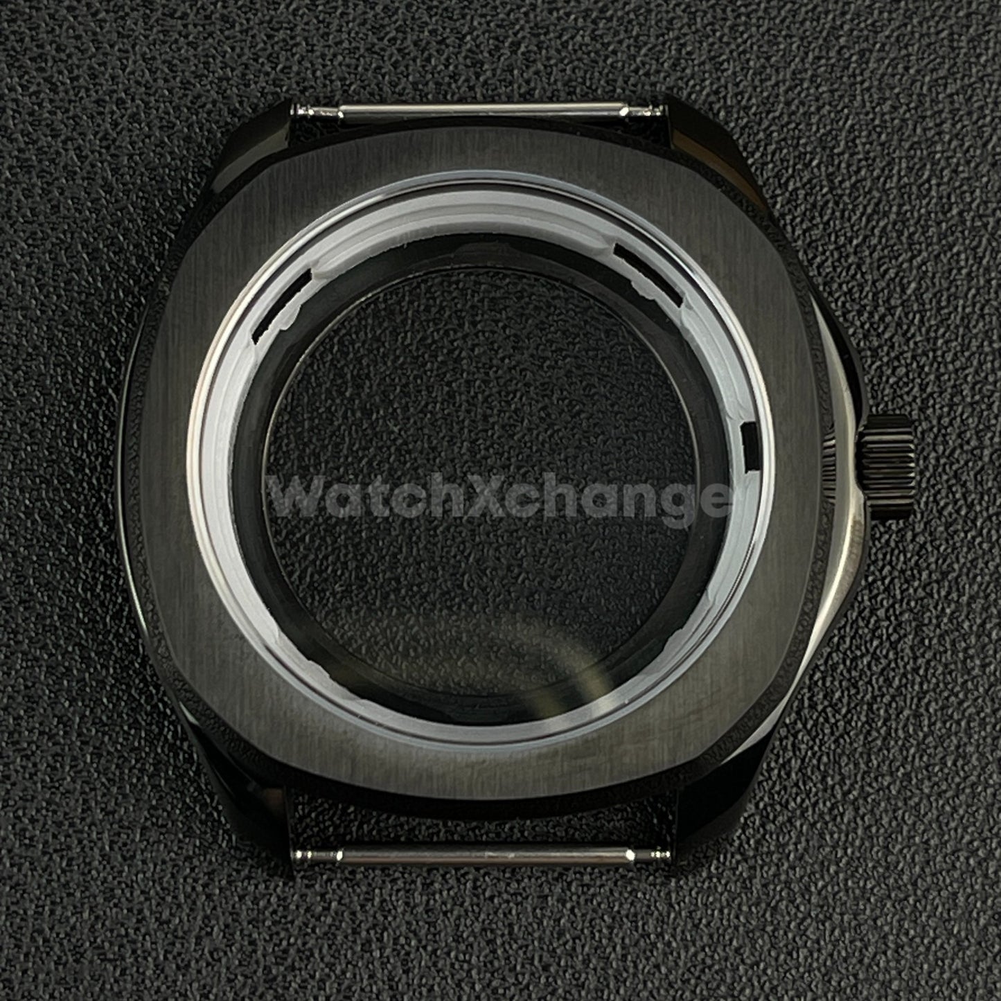 40mm Black Stainless Steel Watch Case For Japanese NH35 NH36 NH38