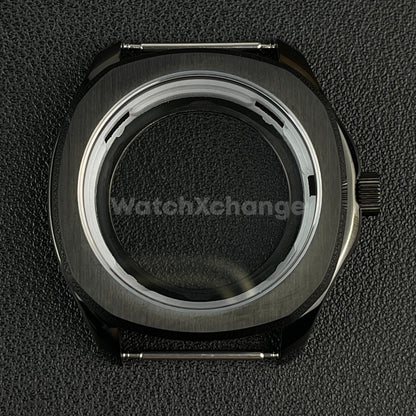 40mm Black Stainless Steel Watch Case For Japanese NH35 NH36 NH38