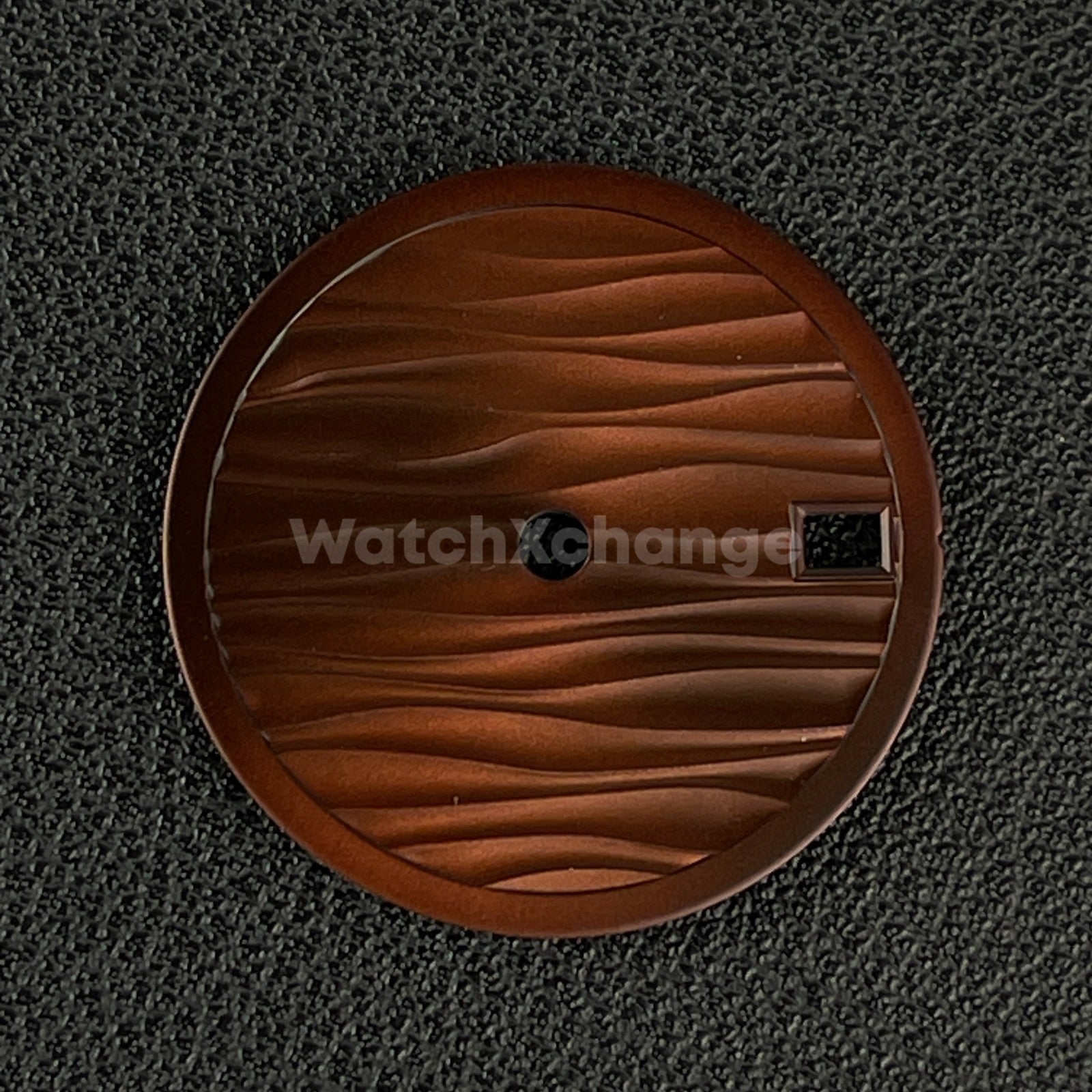 28.5mm Brown Wave Texture Watch Dial Face for SEIKO NH35 NH36 Movements Parts