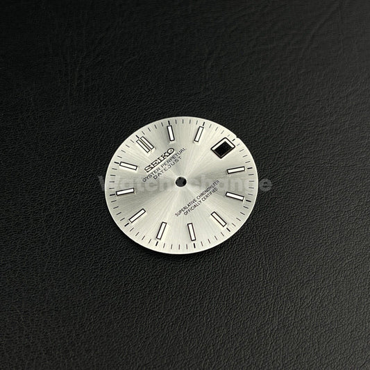 28.5mm Silver Watch Dial for SEIKO NH35 NH36 Watch Movement Parts