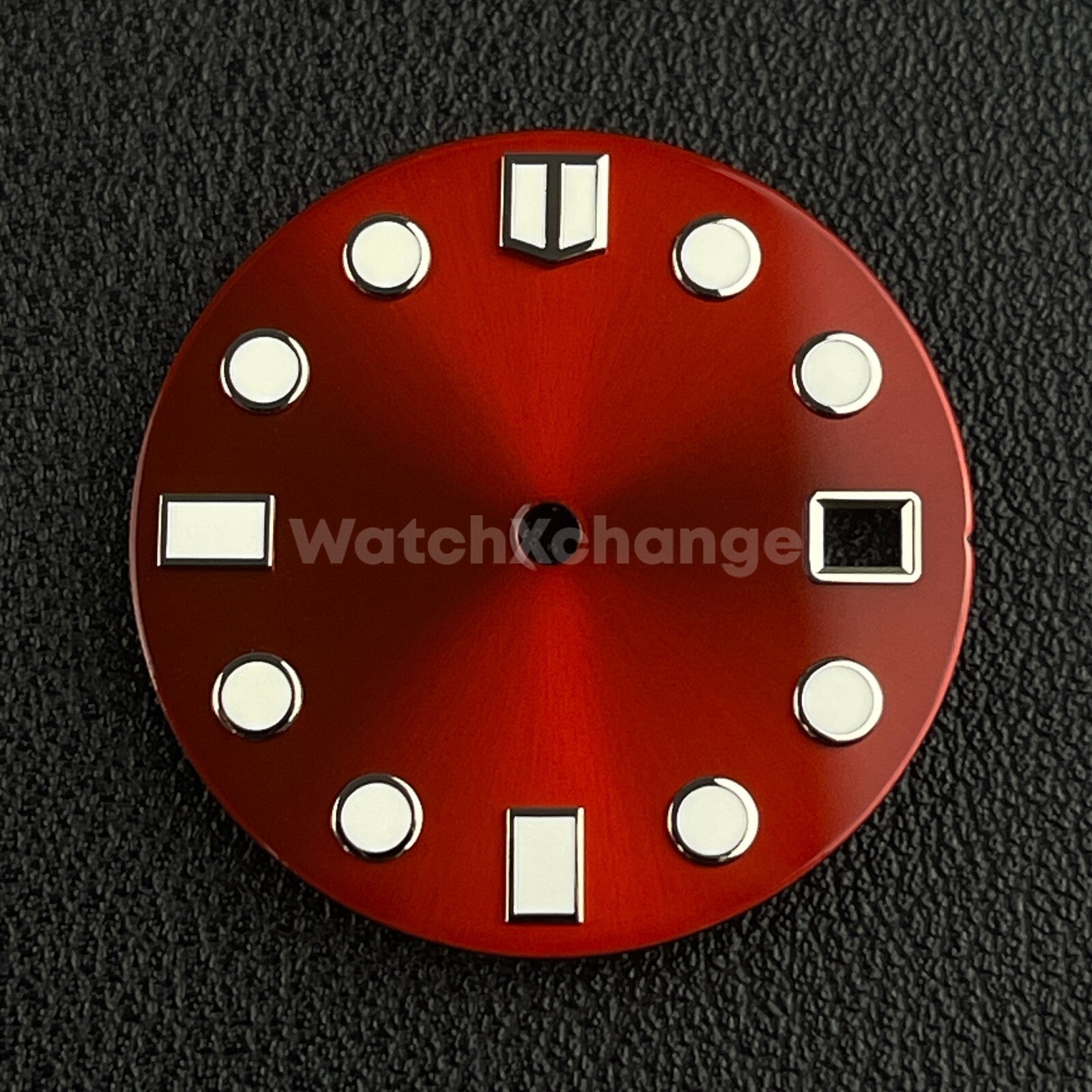 28.5mm Red & White Watch Dial Face for SEIKO NH35 Movement