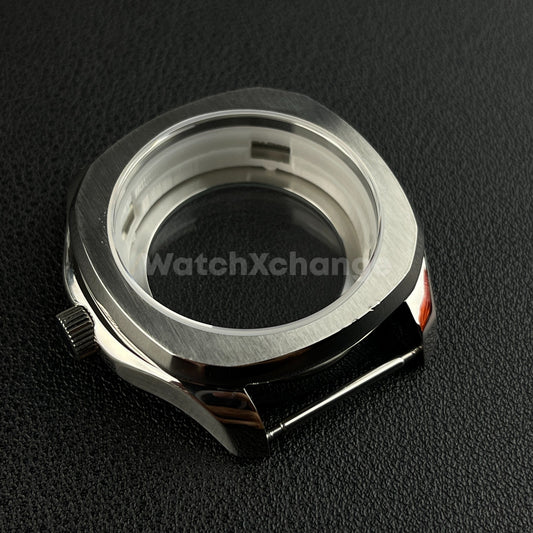 Defective 40mm Silver Stainless Steel Watch Case For Japanese NH35 NH36 NH38