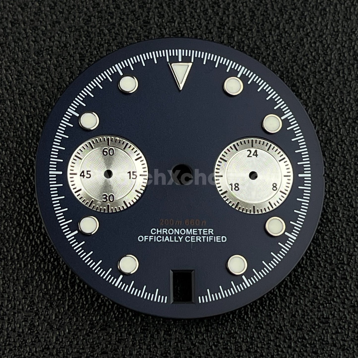 Dark Blue 30mm Watch Dial Face Accessory for VK64 Quartz Movement