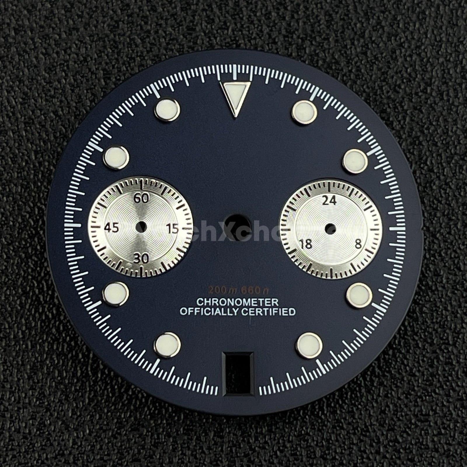 Dark Blue 30mm Watch Dial Face Accessory for VK64 Quartz Movement