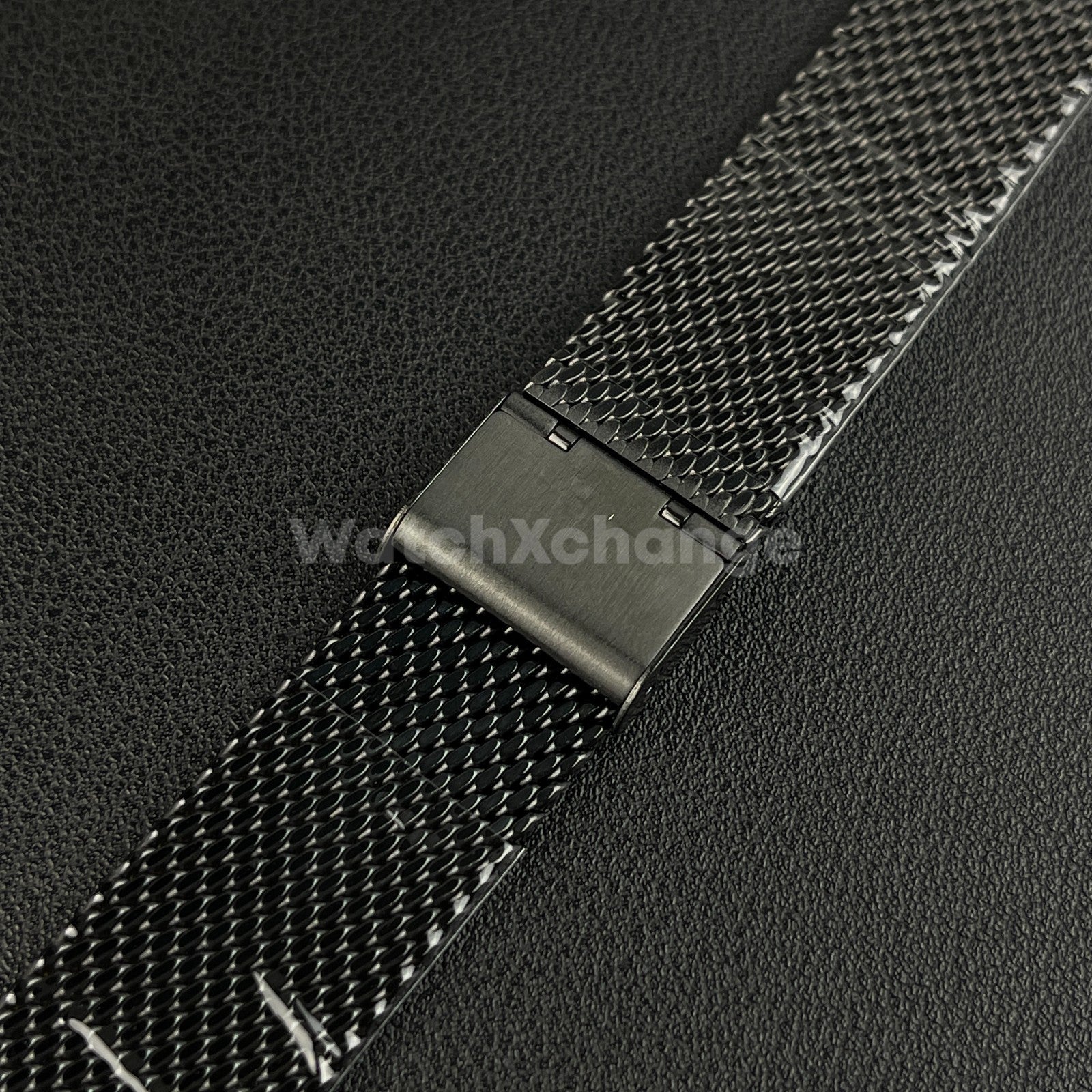 Black Milanese Mesh Watch Strap Band Steel Metal Quick Release 18mm - 24mm