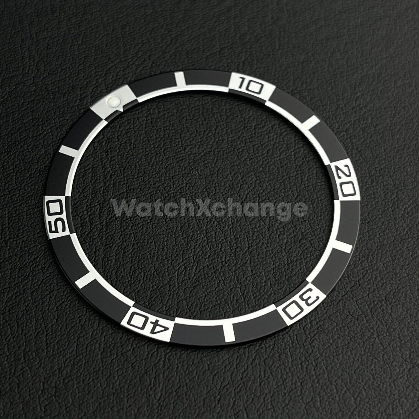 Black 38mm Flat Aluminium Bezel Insert For Diver Watch Seiko Mod SKX SRPD