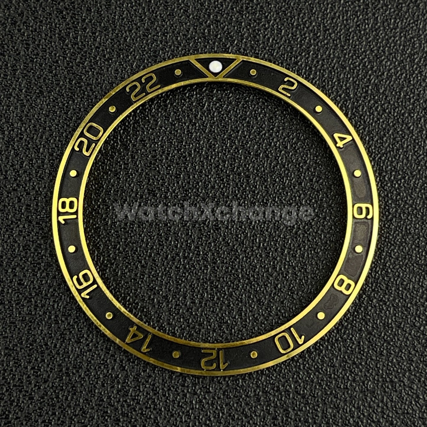 Black & Gold 38mm Sloping Bezel Insert For Watch Seiko GMT Rolex SKX007 SRPD