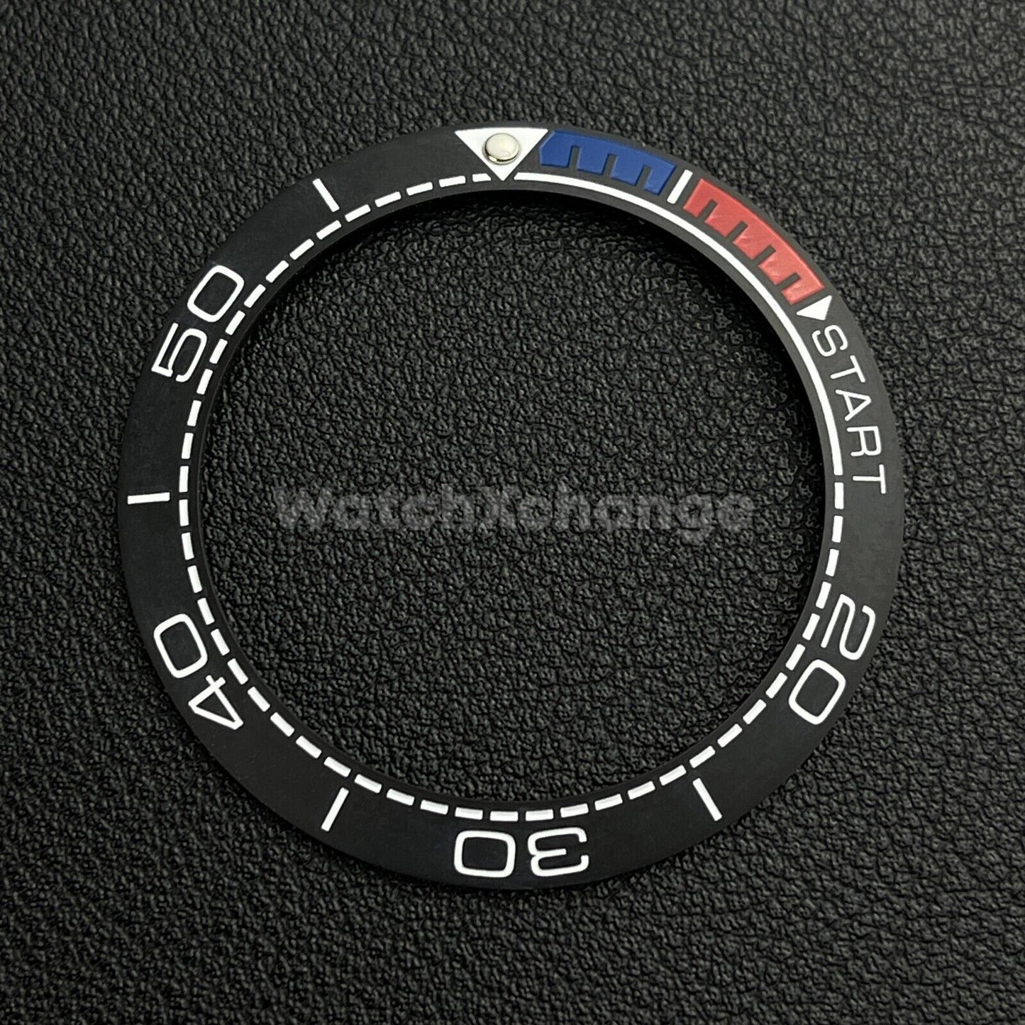 Grey & Red Blue Ceramic Bezel Insert 41.5mm for Rolex Seiko SKX SRPD Omega