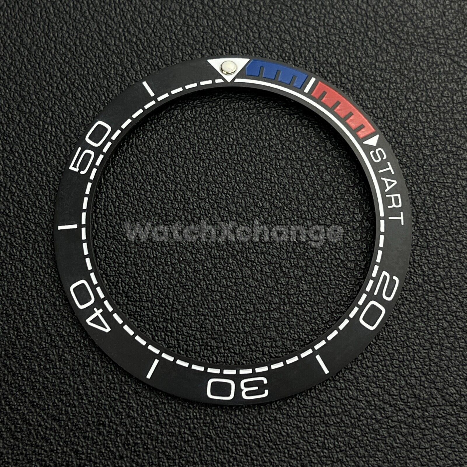 Grey & Red Blue Ceramic Bezel Insert 41.5mm for Rolex Seiko SKX SRPD Omega