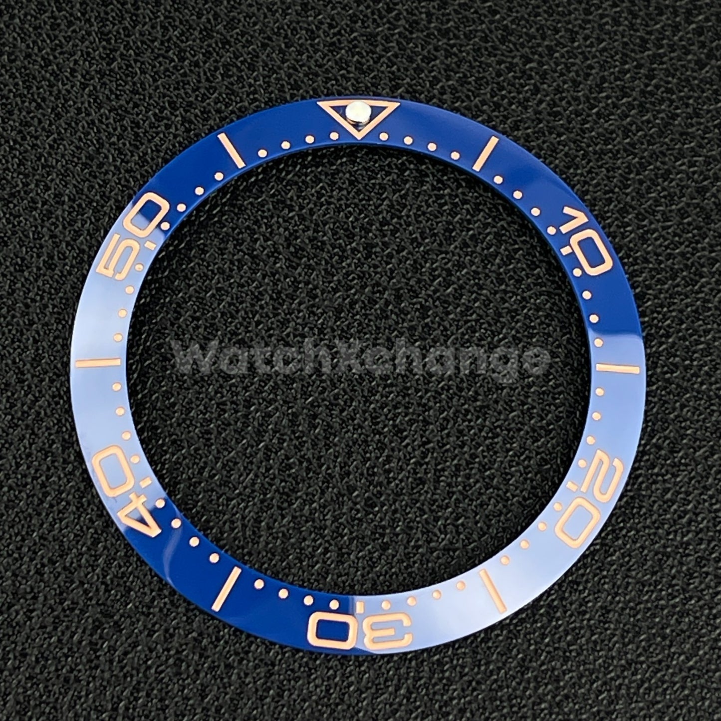 Blue and Rose Gold Ceramic Bezel Insert 38mm Rolex Seiko SKX SRPD Omega