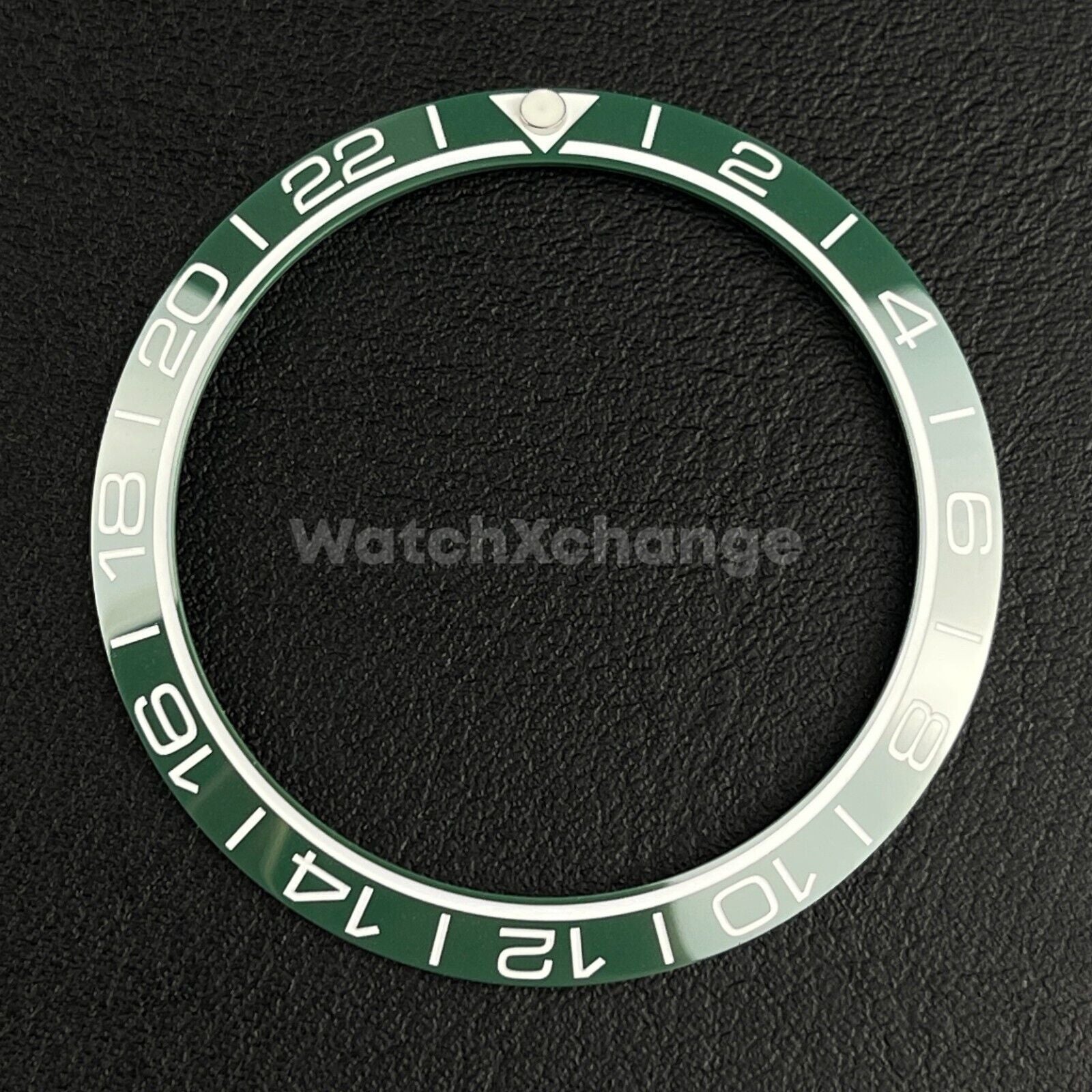 Green Ceramic Bezel Insert 38mm GMT For Rolex Seiko SKX007 SKX009 SRPD Sloped