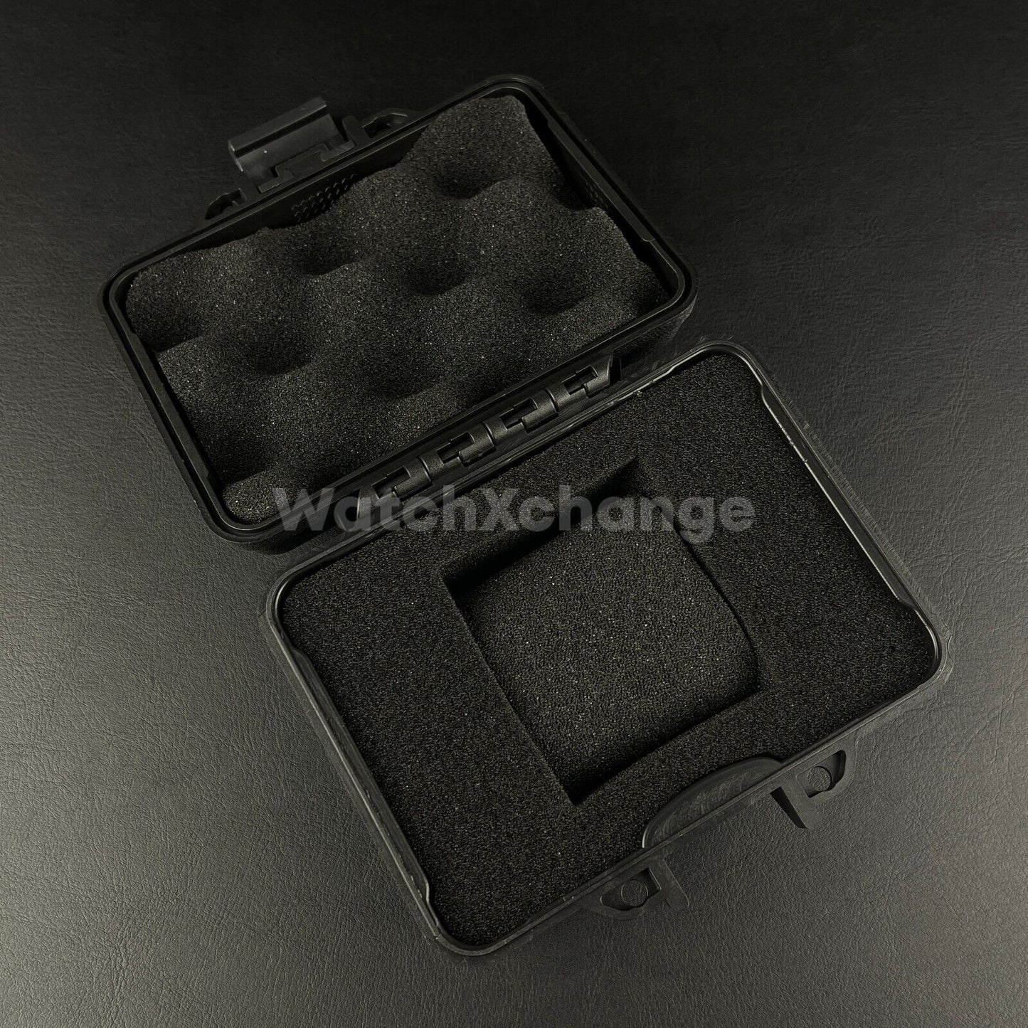 Single Watch Storage Travel Case Waterproof  Protective Lockable Box Black