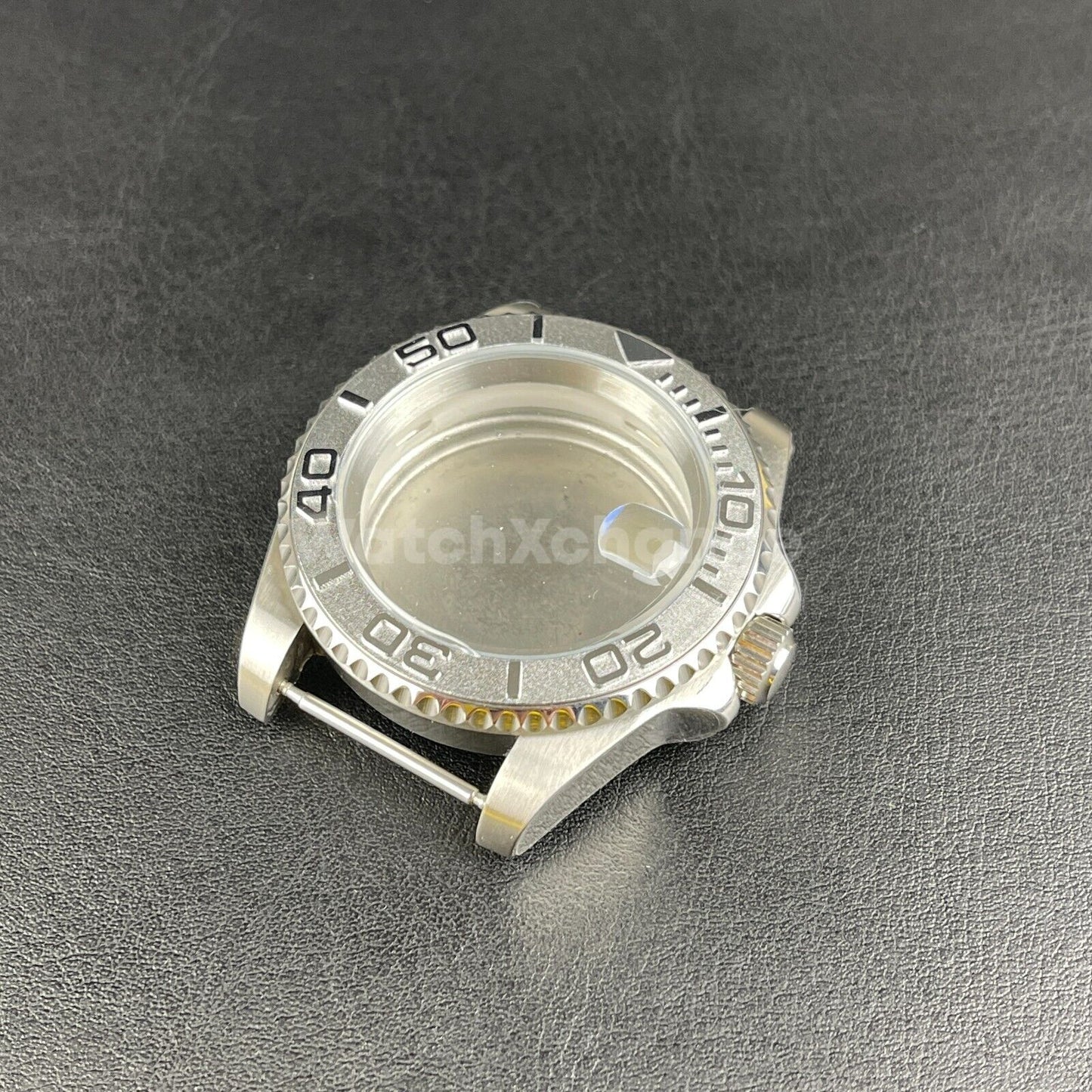 Diver 40mm SUB Watch Case fit NH35A NH36 10ATM Silver Colour Solid Back Sapphire