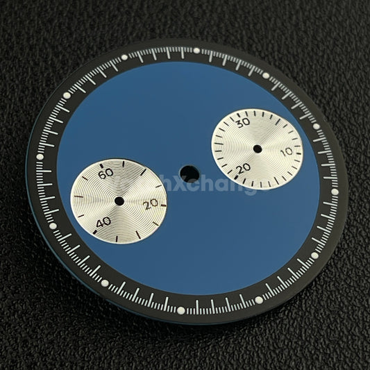 Blue & Black 32.5mm Modified Watch Dial Accessory for ST1901 Movement