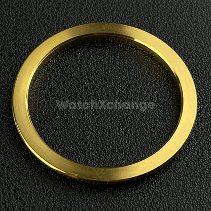 Gold Sloped Polished Stainless Steel Watch Bezel Insert Ring 36mm 39mm