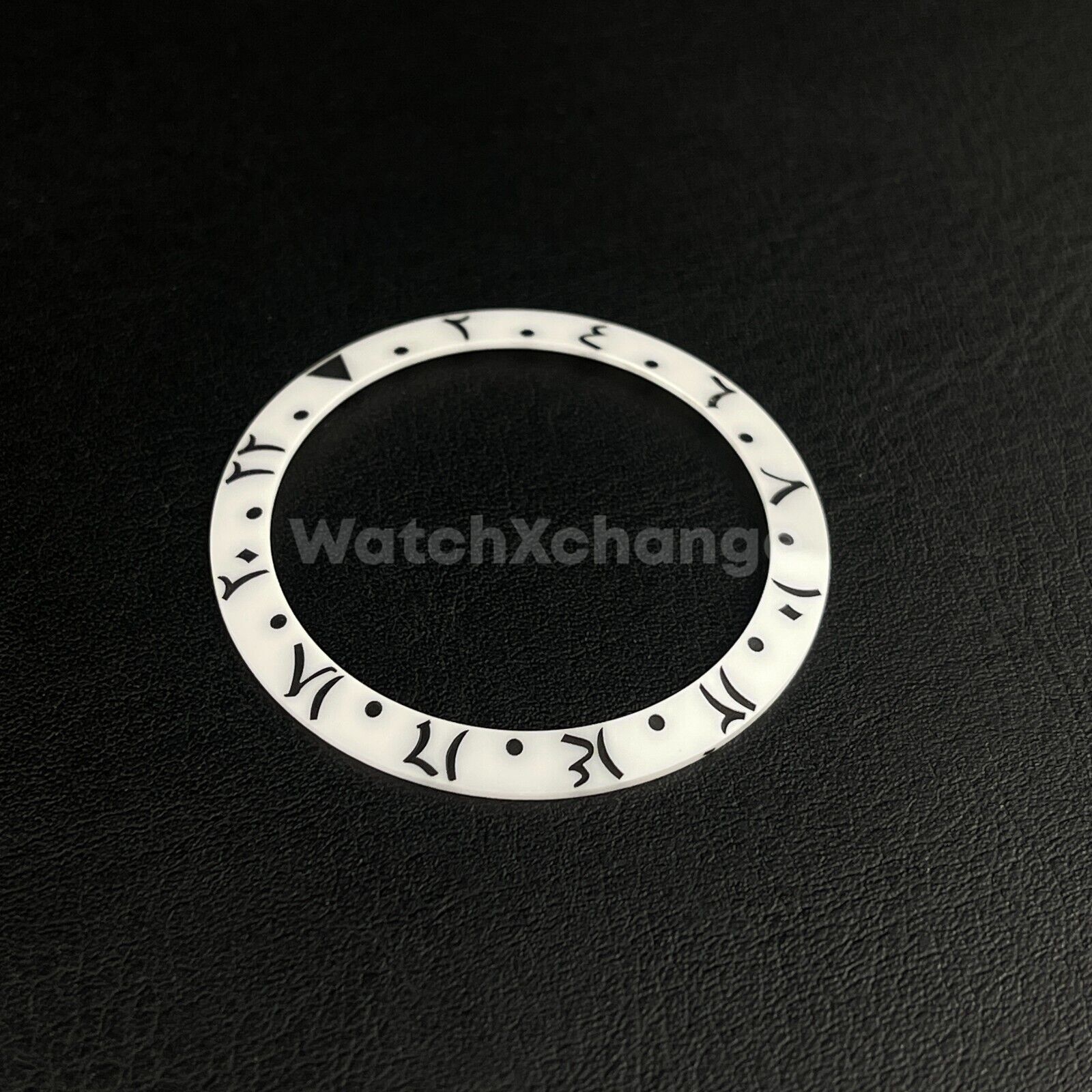 38mm Ceramic Arabic Bezel insert Black White For Rolex Seiko SKX SRPD