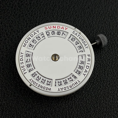 Miyota 8285 Movement Dual Calendar White Machine Mechanical Movement Watch Part