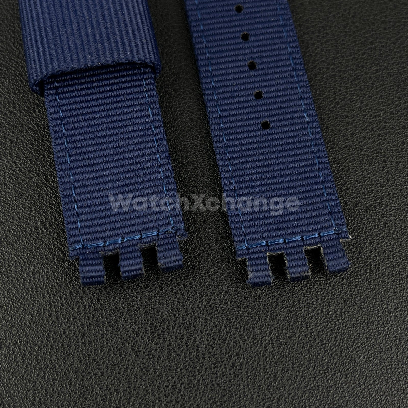 Blue Nylon Strap For Swatch Canvas Watch Band Sport Wristband 19mm
