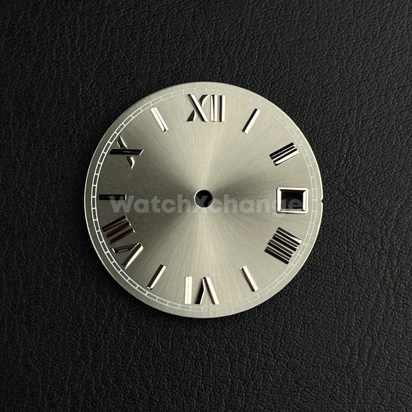 28.5mm Grey & Silver Watch Dial for SEIKO NH35 NH36 Watch Movement