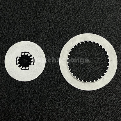 Roman Numeral & English Black White Day Week Date Disk Wheel for NH36 Movement