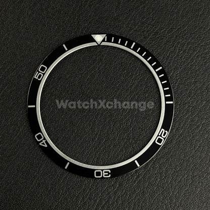 Black 38mm Flat Aluminium Bezel Insert For Diver Watch Seiko Mod SKX SRPD