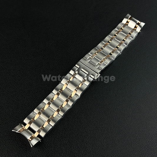Silver Rose Gold Metal Watch Strap for Tissot 1853 Couturier T035 22/23/24mm