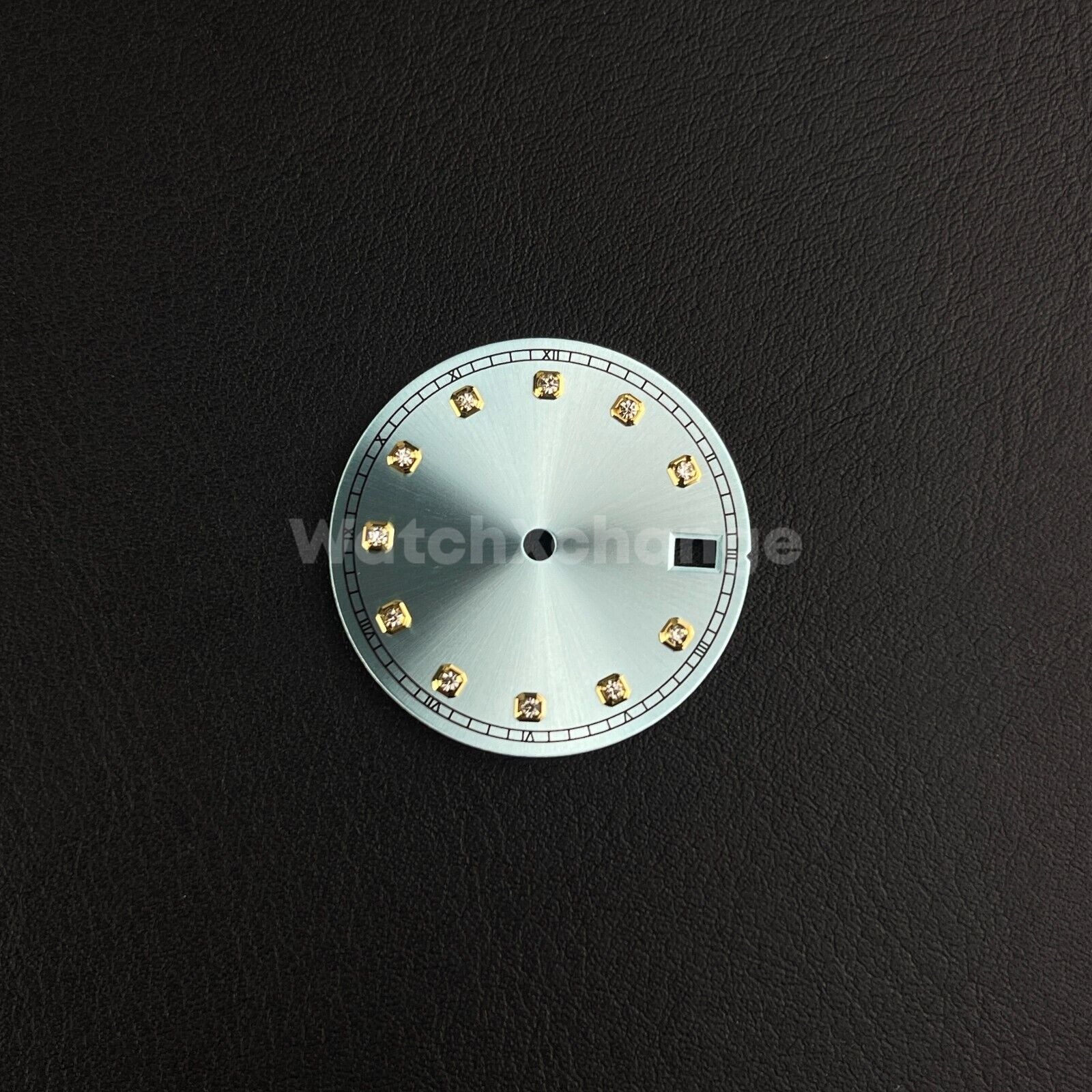 28.5mm Light Blue Diamond Watch Dial for SEIKO NH35 NH36 Movement
