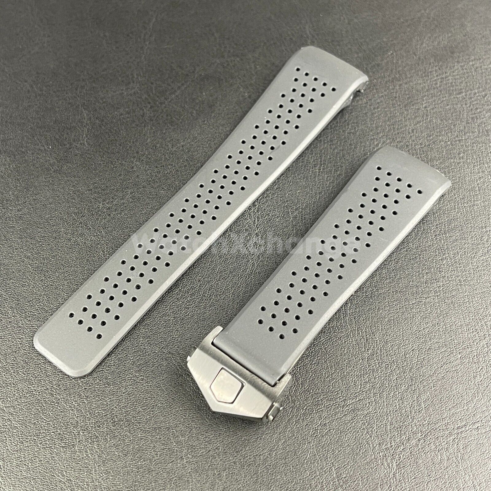 Rubber Silicone Watch Strap Band Mens Breathable Waterproof 24mm Fit TAG Heuer