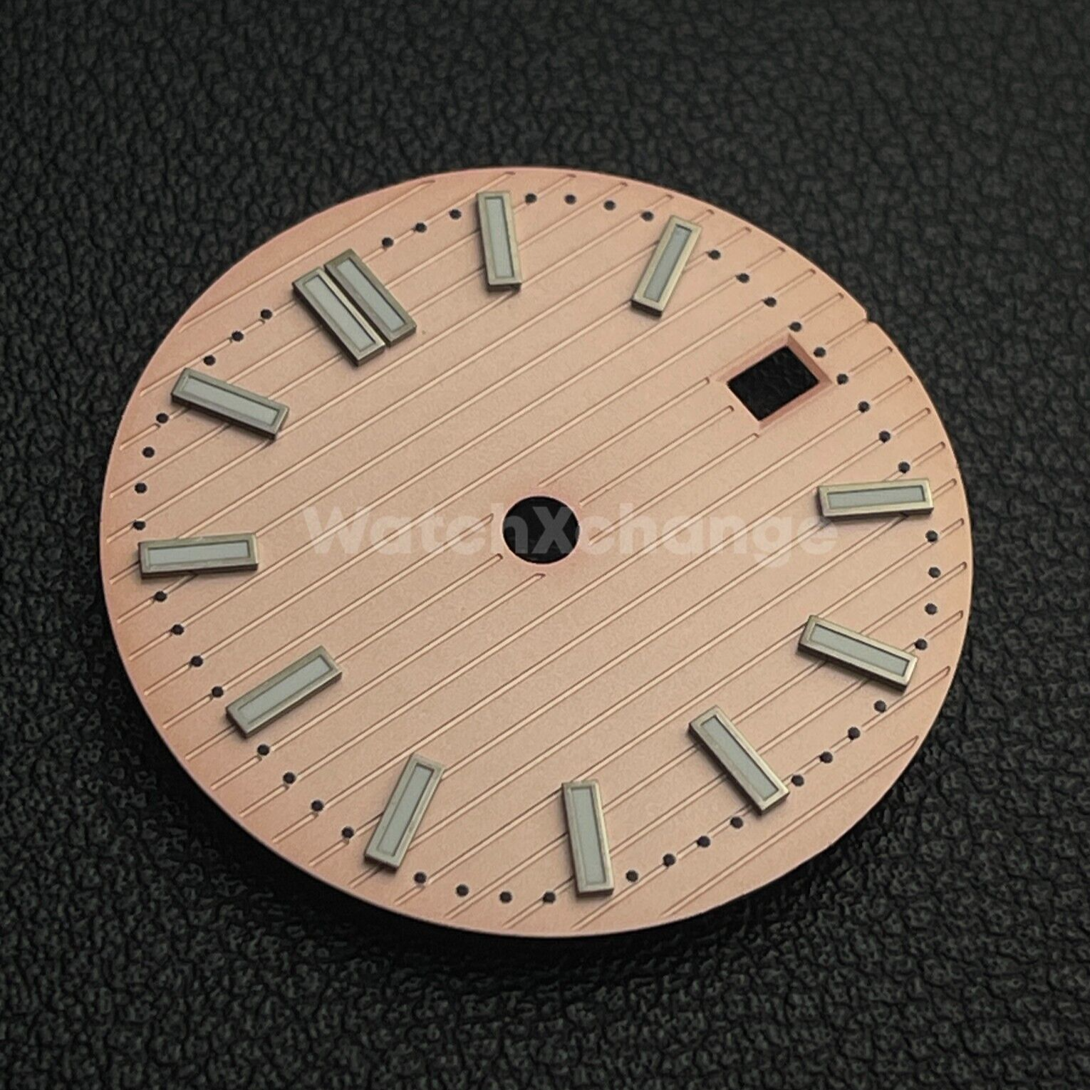 30.5mm Pink Nautilus Style Dial Green Luminous For Seiko NH35 NH36 Movements